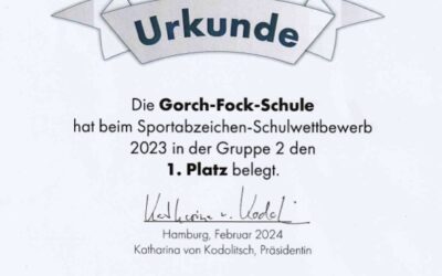 Sportabzeichen-Schulwettbewerb gewonnen // 01.03.2024